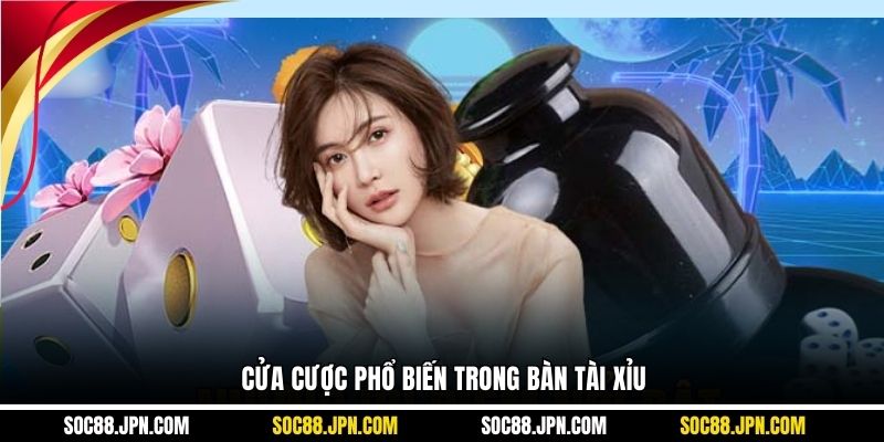 Cửa cược phổ biến trong bàn Tài Xỉu